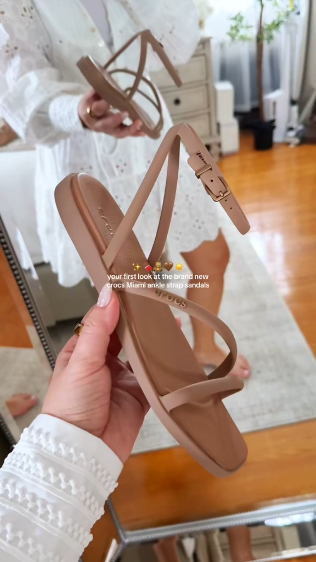 Just released, these Crocs Miami ankle strap sandals are perfection 🤎 They give luxury on a budget and will 100% sell out before spring even hits. If you still see your size, don’t wait.

#crocsnewarrivals #crocssandals #sandalsforwomen #springstyle 

#LTKSeasonal #LTKTravel #LTKFindsUnder50