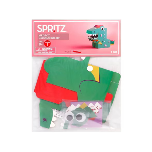 Dinosaur Valentine's Day Kids Mailbox Decorating Kit - Spritz™ | Target