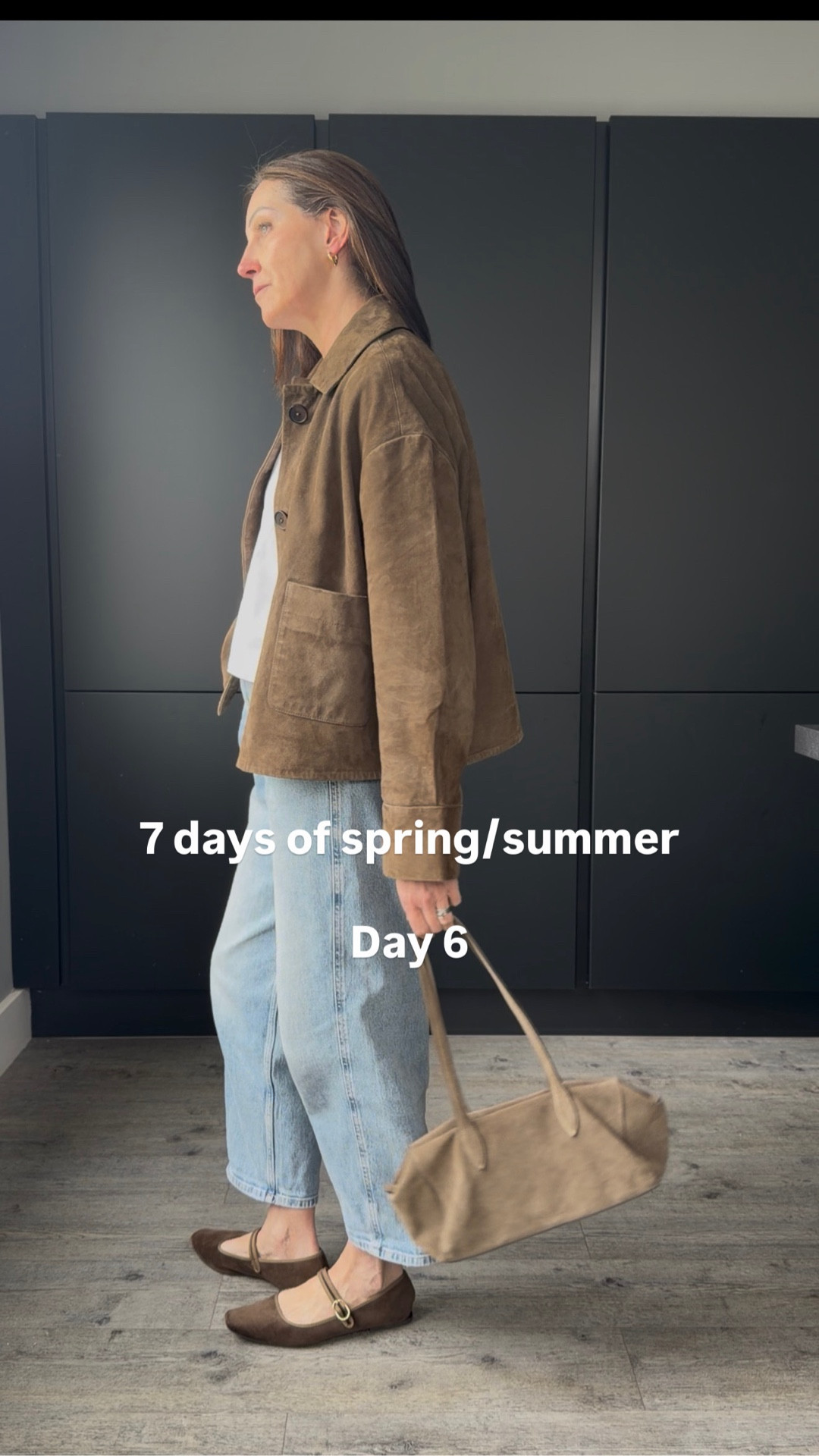 Blue and brown still going strong here - especially when it comes to this combo. This jacket is spendy but I’m wearing it constantly. It gets compliments every time and the cost per wear is down to nothing.
These jeans are so comfy and the perfect relaxed shape.
I wear a 10 jacket and 10 short jeans x

#LTKspring #LTKstyletip #LTKuk