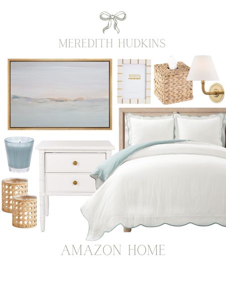 Meredith Hudkins, preppy, classic, traditional home, decor, grandmillennial, timeless home decor, coastal home, decor, scallop, bedding, framed, art, affordable, art, white, nightstand, coastal style, rattan, wall, sconce, lighting, woven, tissue box, picture, frame, candle, primary bedroom, guest bedroom, bedroom, home decor


#LTKHome #LTKFindsUnder50 #LTKSaleAlert