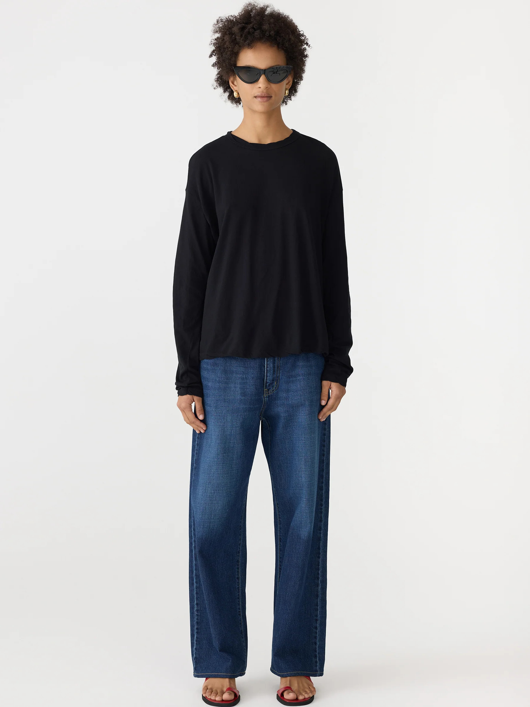 Slouch Superfine Long Sleeve T-Shirt | Bassike