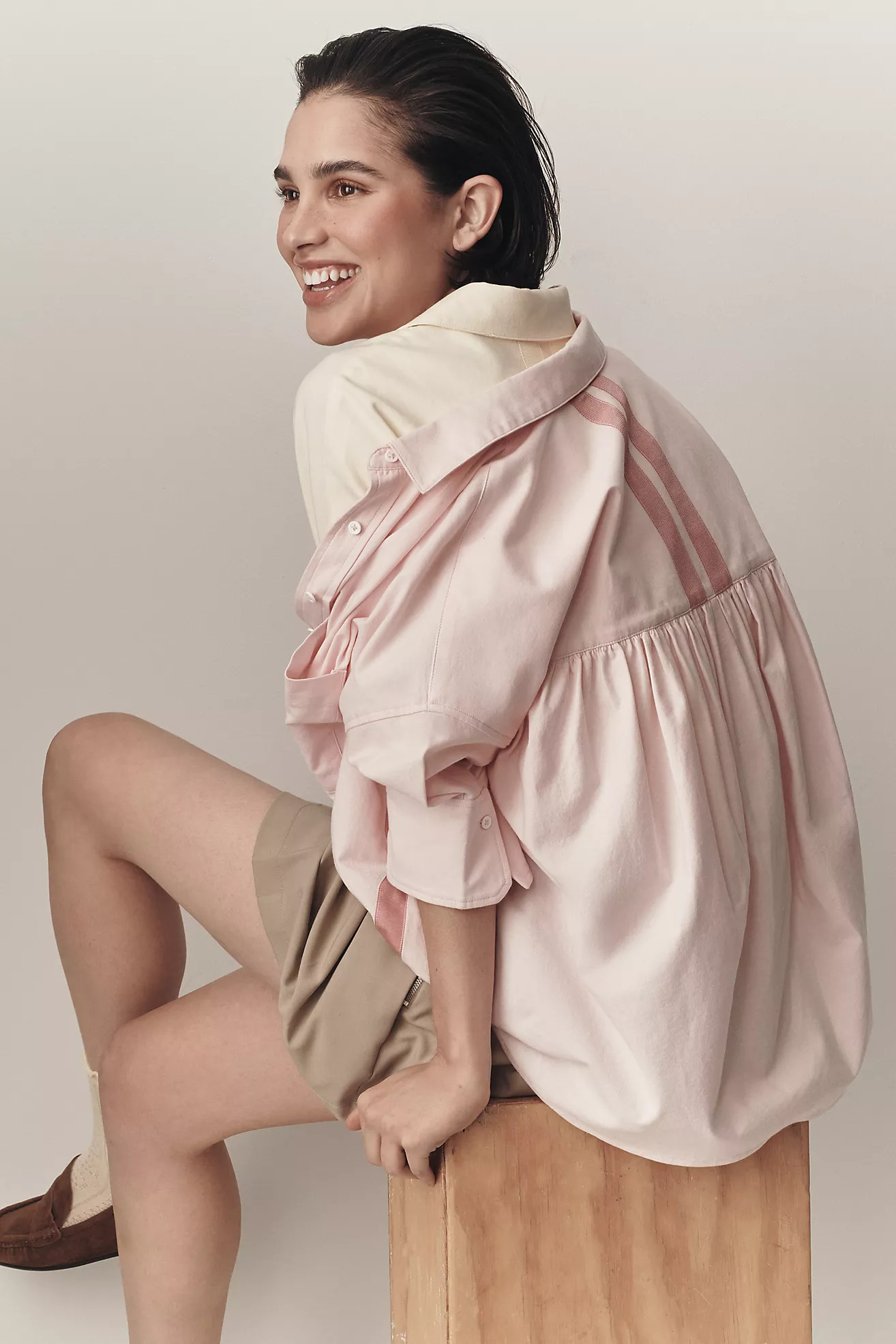 The Mabel Boxy Oxford Shirt by Maeve | Anthropologie (US)