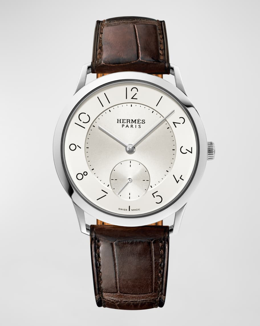Hermes Slim d'Hermès Watch, 39.5mm | Neiman Marcus