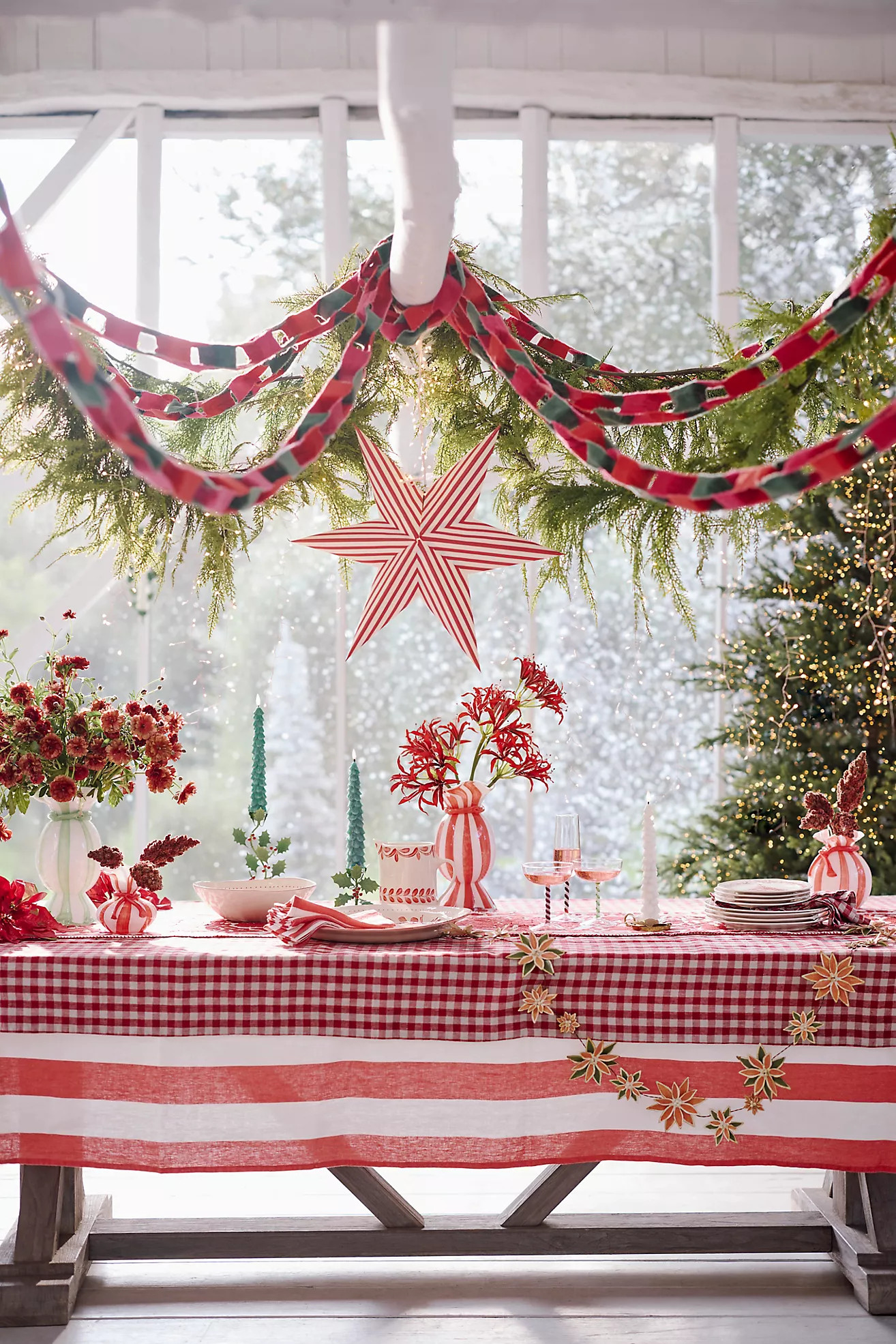 Terrain Colorful Velvet Chain Garland | Anthropologie (US)