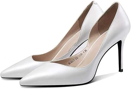Pumps for Lady, Woman's High Heel Shoes Pointed Toe Pumps Kitten Heel Shoes for Dress Party | Amazon (US)