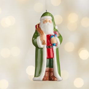 Around the World Ireland Santa Ornament | Crate & Barrel