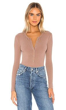 Lovers and Friends Peoria Bodysuit in Taupe from Revolve.com | Revolve Clothing (Global)