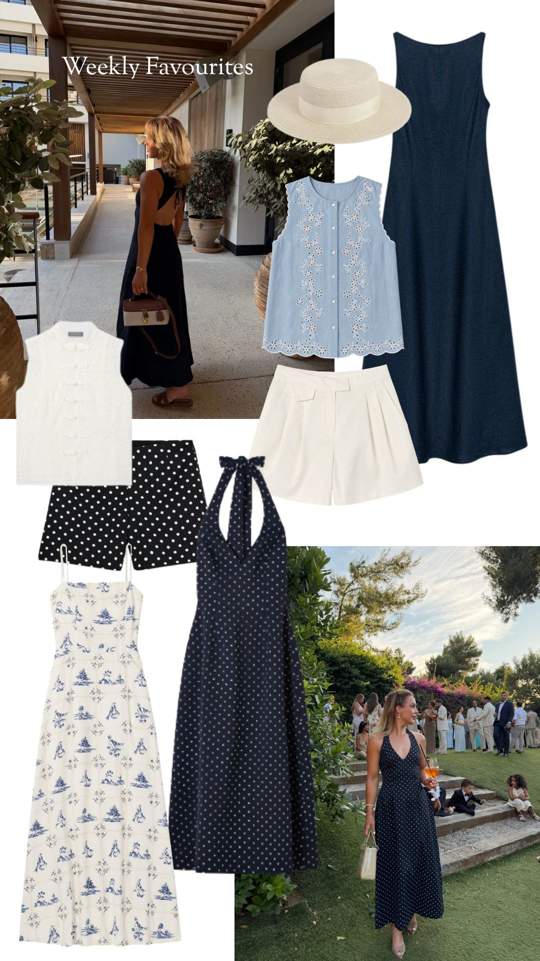 Weekly Favourites

Navy Halterneck Maxi Dress, Navy Polka Dot Dress, White Print Dress, Blue Embroidered Sleeveless Top, Summer Holiday Wardrobe, Elegant Vacation Style, Chic Summer Staples, Neutral Holiday Outfits

#LTKuk #LTKsummer #LTKeurope