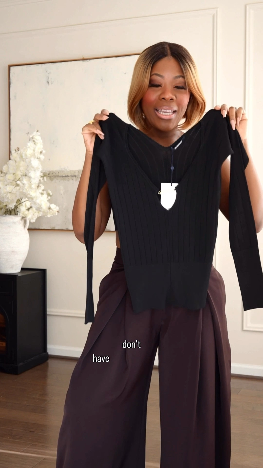 Brown and black look for dinner ! Are we taking brown into spring ? Or packing them up for Fall ? Love this Jacquemus top that I snagged on sale . Pants are Zara 

#LTKgrwm #LTKSeasonal #LTKMidsize