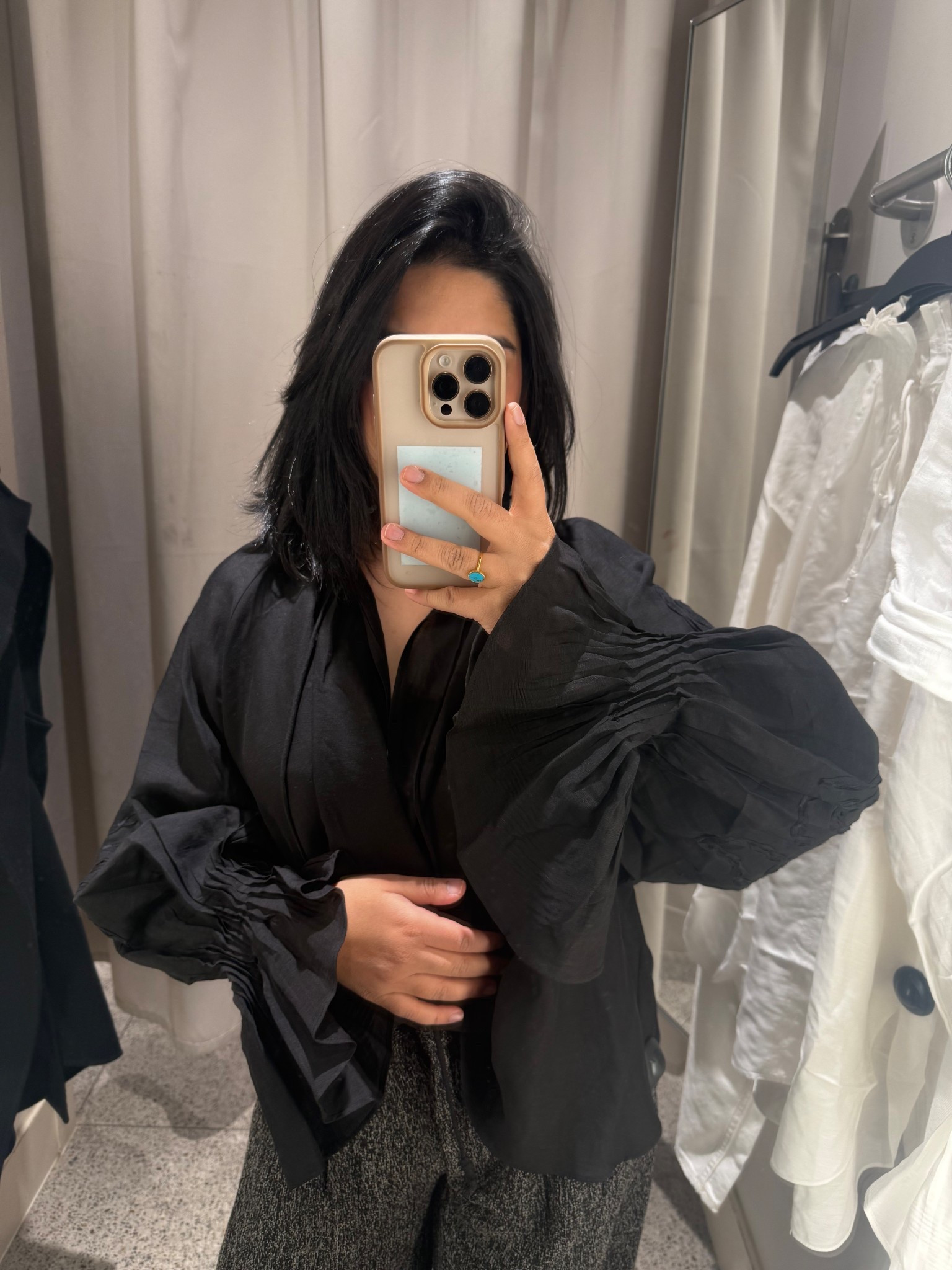 Black blouse H&M petite 

#LTKuk #LTKpetite #LTKspring