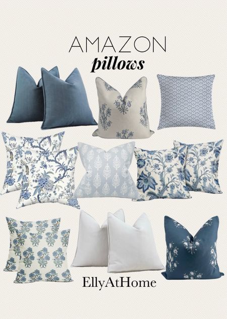 Amazon home pillow refresh. Choose a variety of colors, patterns and textures. Fresh blues, neutrals for early spring styling. Living room, bedroom, family room. Free shipping. Under $30

#LTKsalealert #LTKhome #LTKfindsunder50