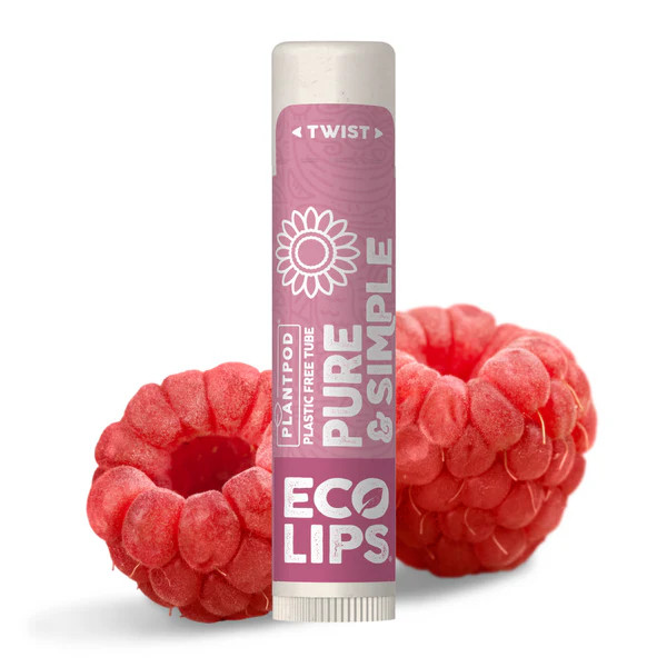 Pure & Simple Raspberry Plant Pod® Organic Lip Balm, 0.15 oz. | Eco Lips
