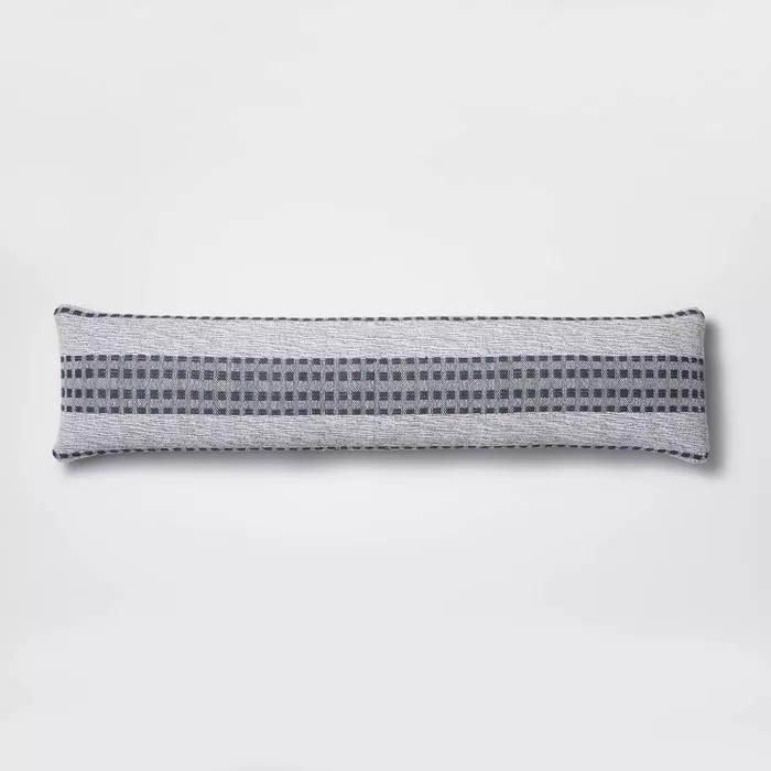 Bed Lumbar Woven Texture Stripe Decorative Throw Pillow Slate Blue - Threshold™ designed with S... | Target