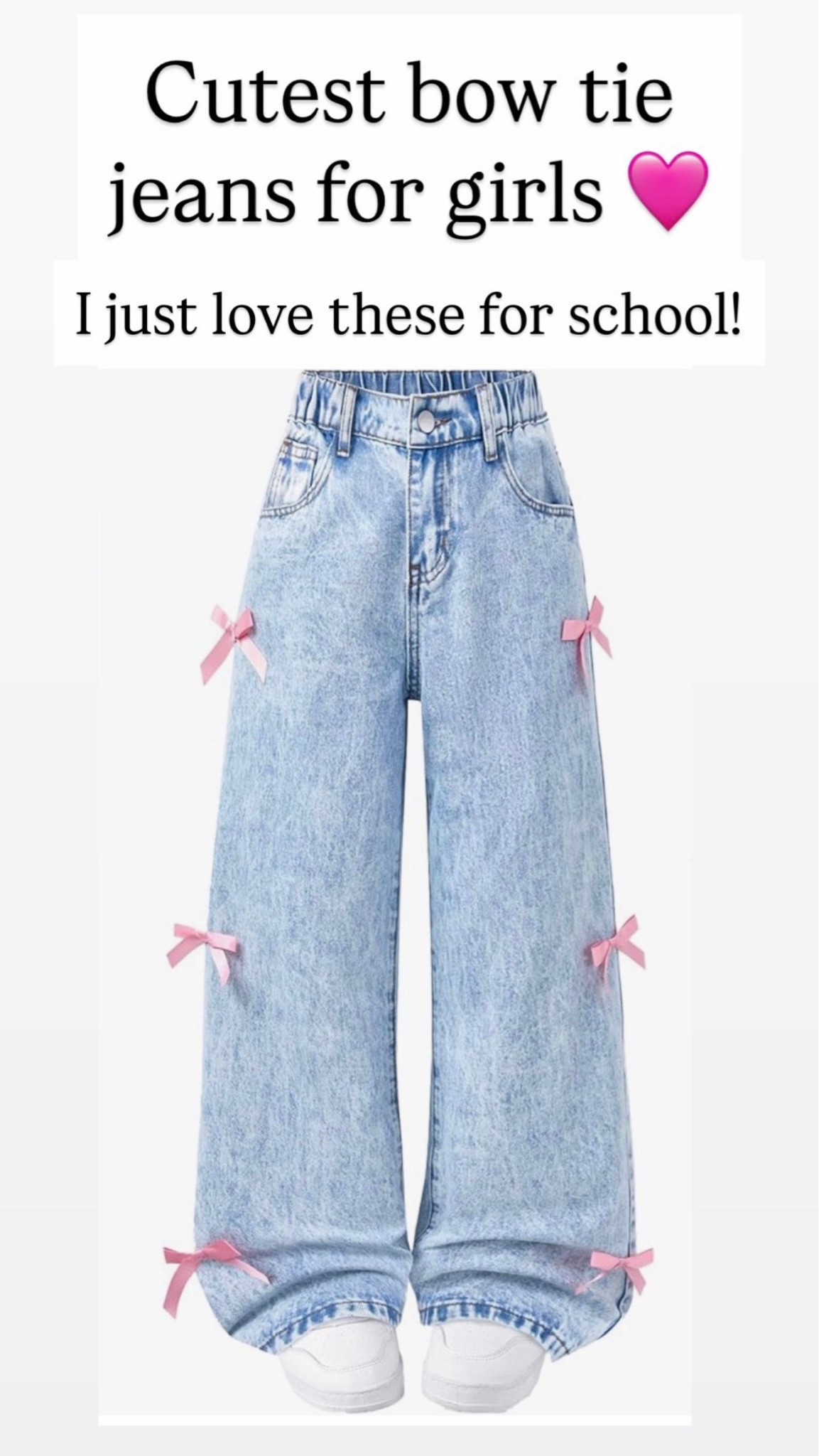 Bow tie jeans with girls

#LTKootd