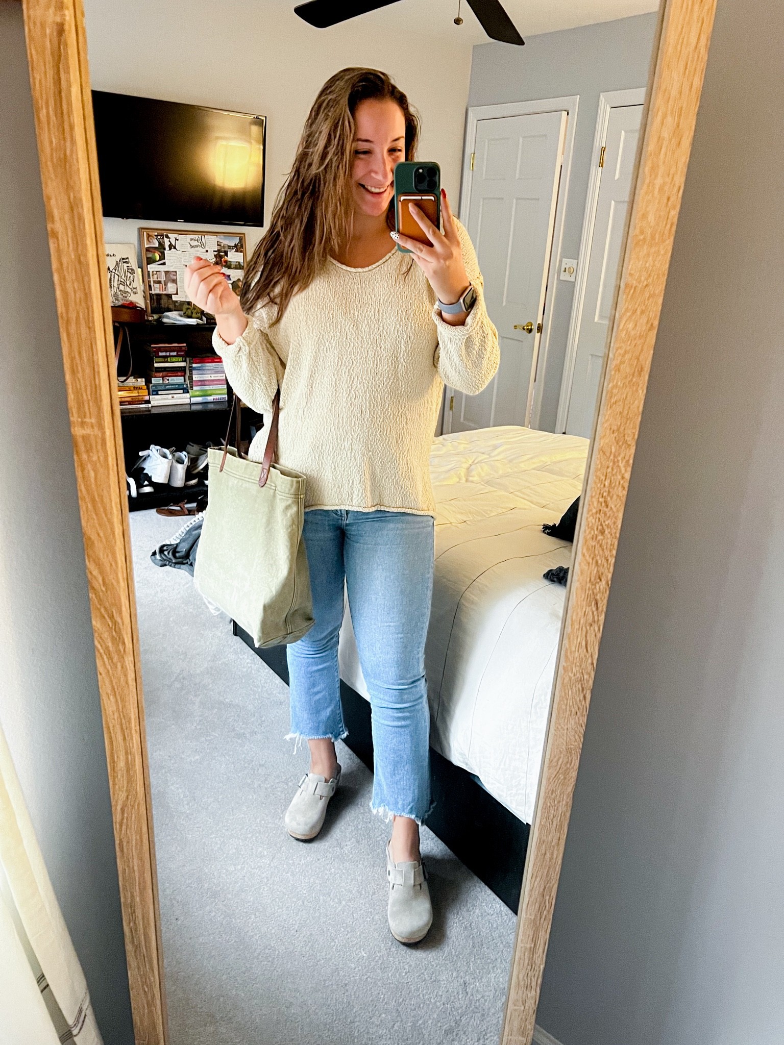 One of my favorite looks to wear on casual Friday! It’s super comfortable yet still perfect for any casual Friday at the office. 
Sizing below
-Sweater: Medium
-Jeans: Curvy 6
-Shoes: 10

#LTKU #LTKsalealert #LTKSeasonal