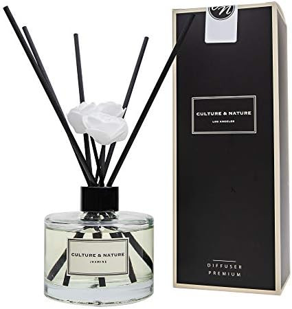 CULTURE & NATURE Reed Diffuser Set 6.7oz (200ml) Jasmine Scented Diffuser with Sticks Home Fragra... | Amazon (US)
