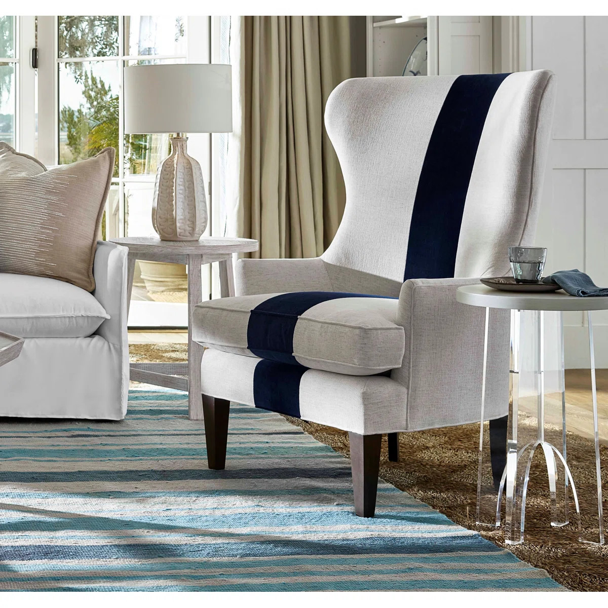 Velvet Wingback Chair | Wayfair North America