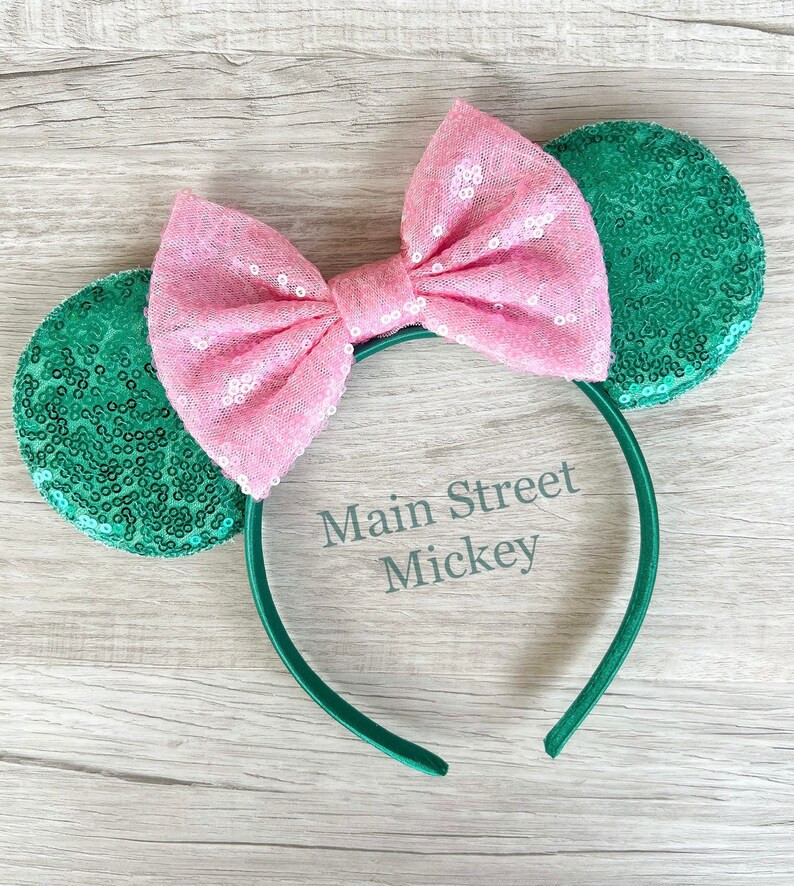Minnie Mouse Ears All Ages, Disney Ears for Adults and Kids, Choose Ear and Bow Color, Teal Minni... | Etsy (US)