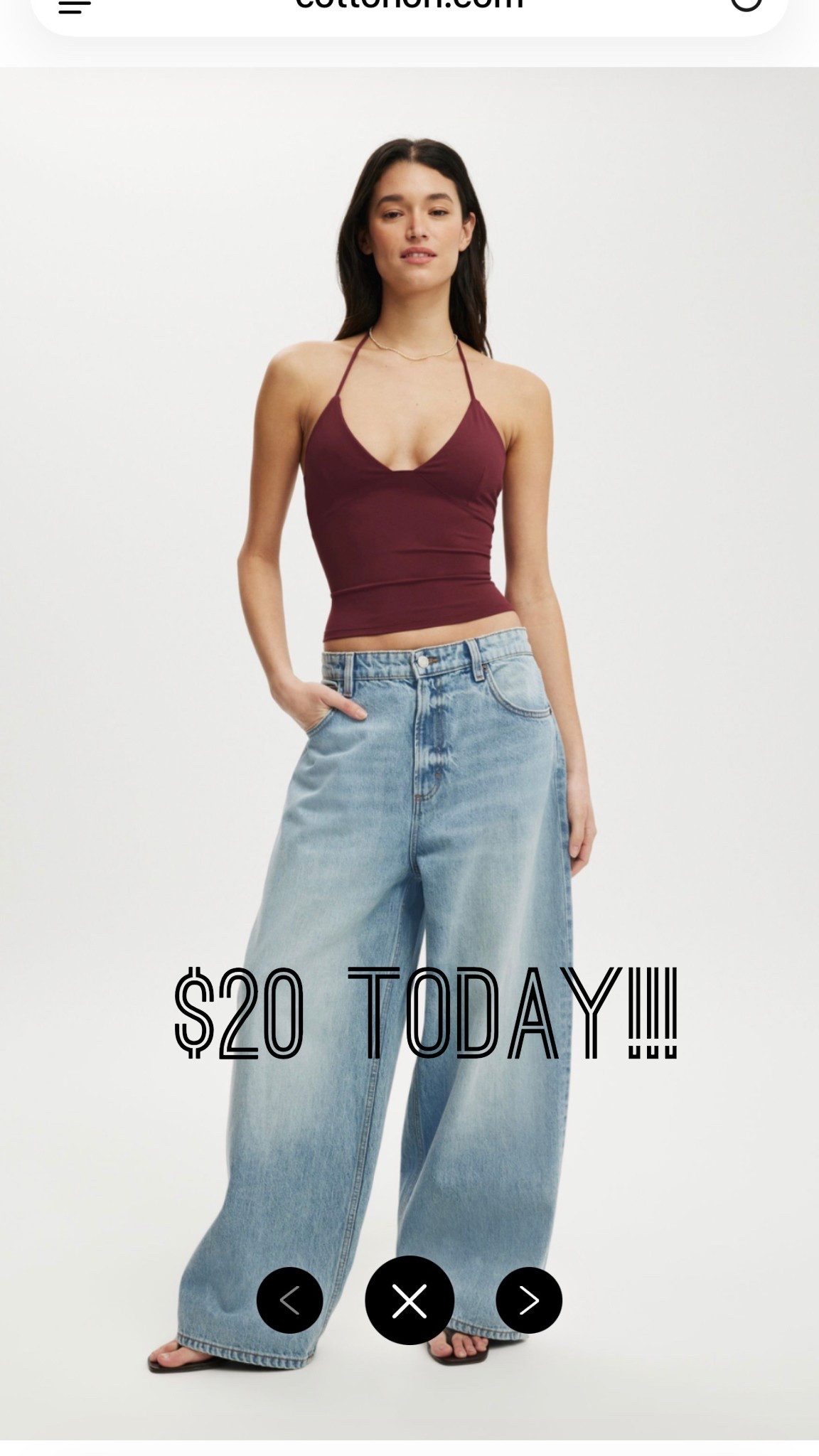 They still have many sizes available. These are only 20 bucks today! Perfect oversize fit jeans. ￼

#LTKSaleAlert