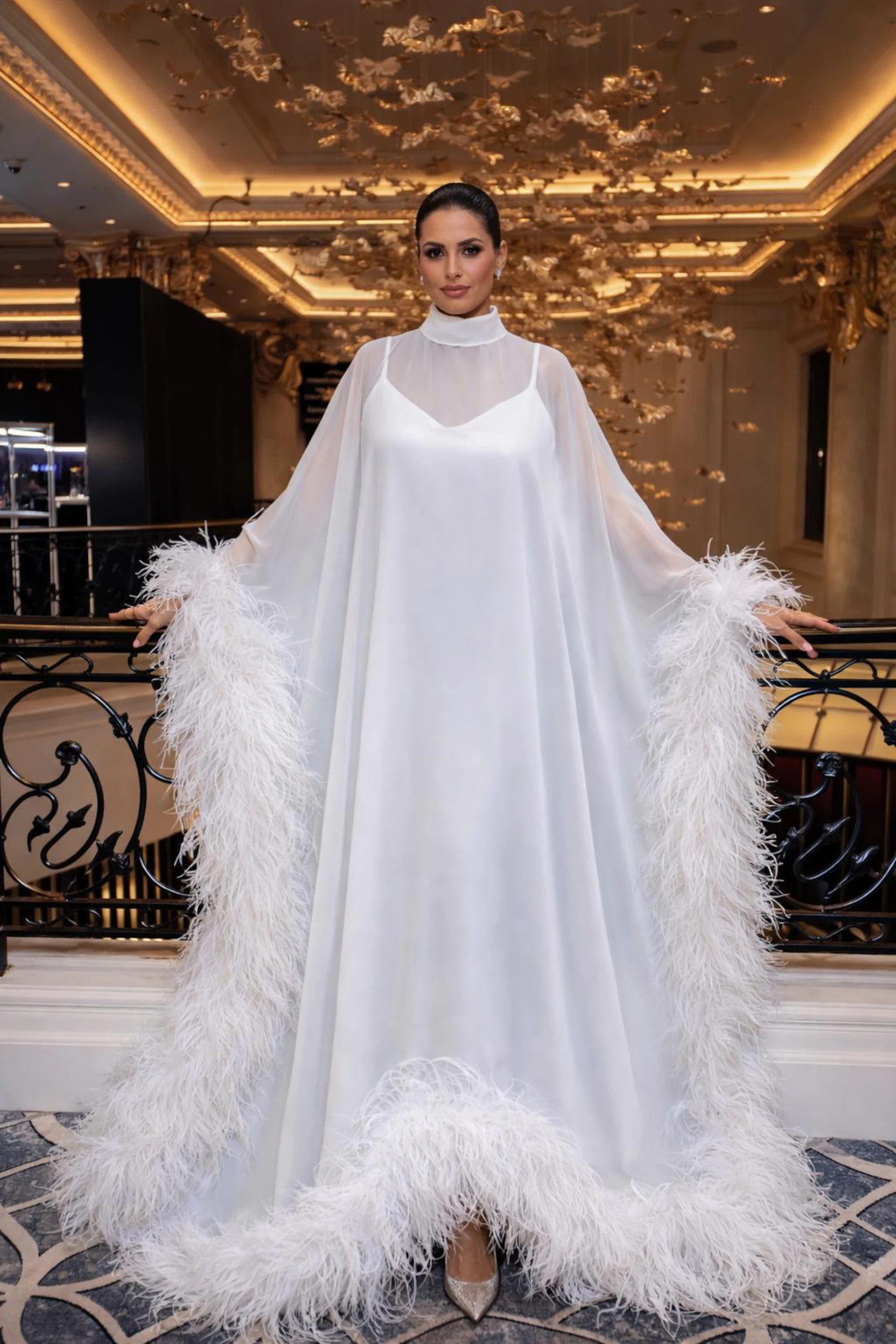 Custom Made Feather Dress Dress Wedding Guest Outfit Bridal Dress Maternity Shoot Dress Feathers ... | Etsy (US)