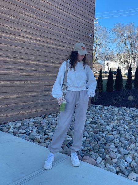 lounge wear outfits all day! 
my favorite sweatpants and sweatshirt linked on my IG (madisonschramm) <3

#LTKSeasonal #LTKstyletip