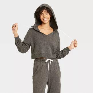 Women's French Terry Lounge Hoodie - Colsie™ | Target