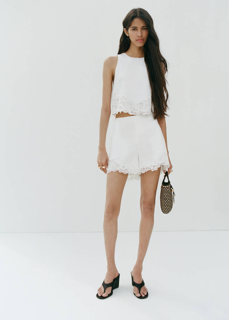 Top with openwork embroidery off white - Women - M - MANGO | Mango (US/MX/AU)