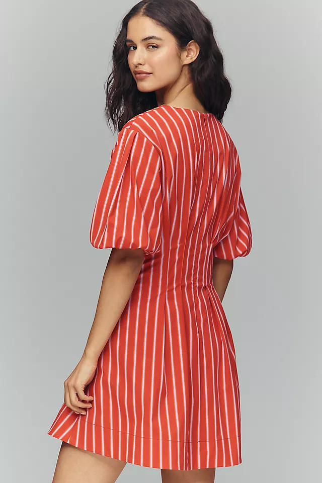 Exquise Puff-Sleeve Mini Dress | Anthropologie (US)