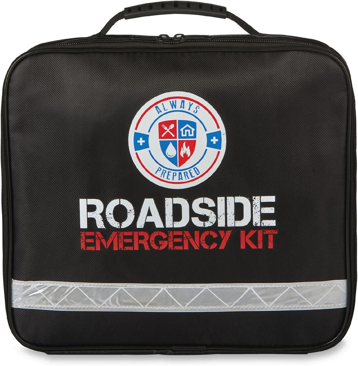 Always Prepared Standard (62 Piece) Roadside Emergency Car Kit – with Jumper Cables – All-in-... | Amazon (US)