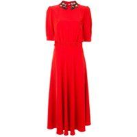 Vivetta heart collar dress - Rouge | Farfetch FR