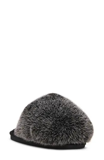 Steve Madden Poof Faux Fur Slipper in Grey at Nordstrom Rack, Size 11 | Nordstrom Rack