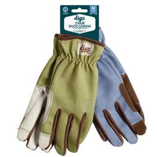Digz Utility Women's Medium Duck Canvas Glove (2-Pack) 76006-18 - The Home Depot | The Home Depot
