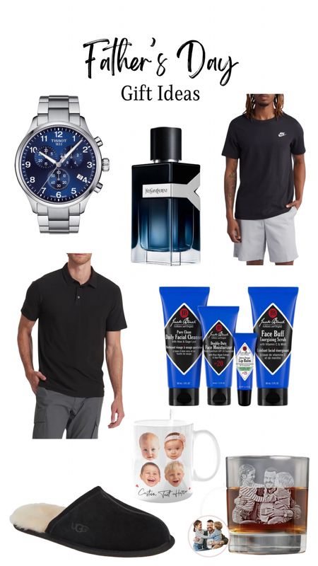 Father’s Day Gift Ideas! 

Gifts for him, gifts for dad, Nike T-shirt, custom baby face mug, skin saviors set, Yves saint Laurent men’s cologne, Ugg slippers, polo, Tissot watch 

#LTKGiftGuide #LTKHome #LTKMens