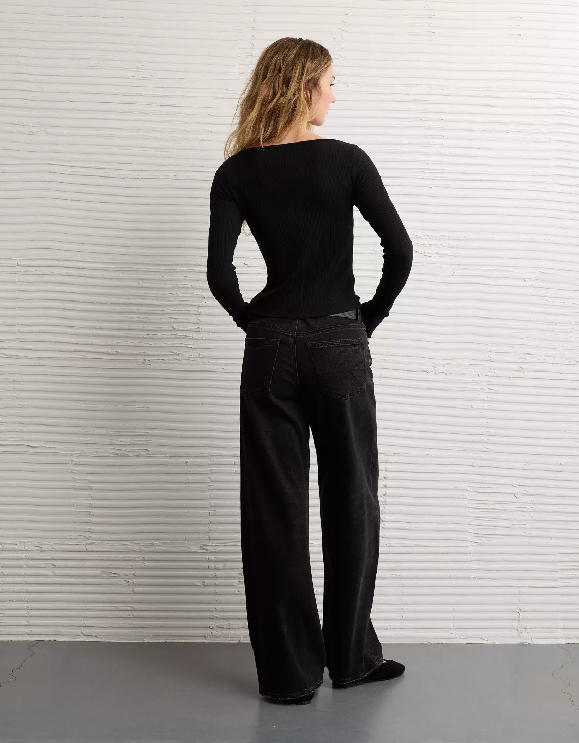 AE Long Sleeve Boatneck Baby Tee | American Eagle Outfitters (US & CA)