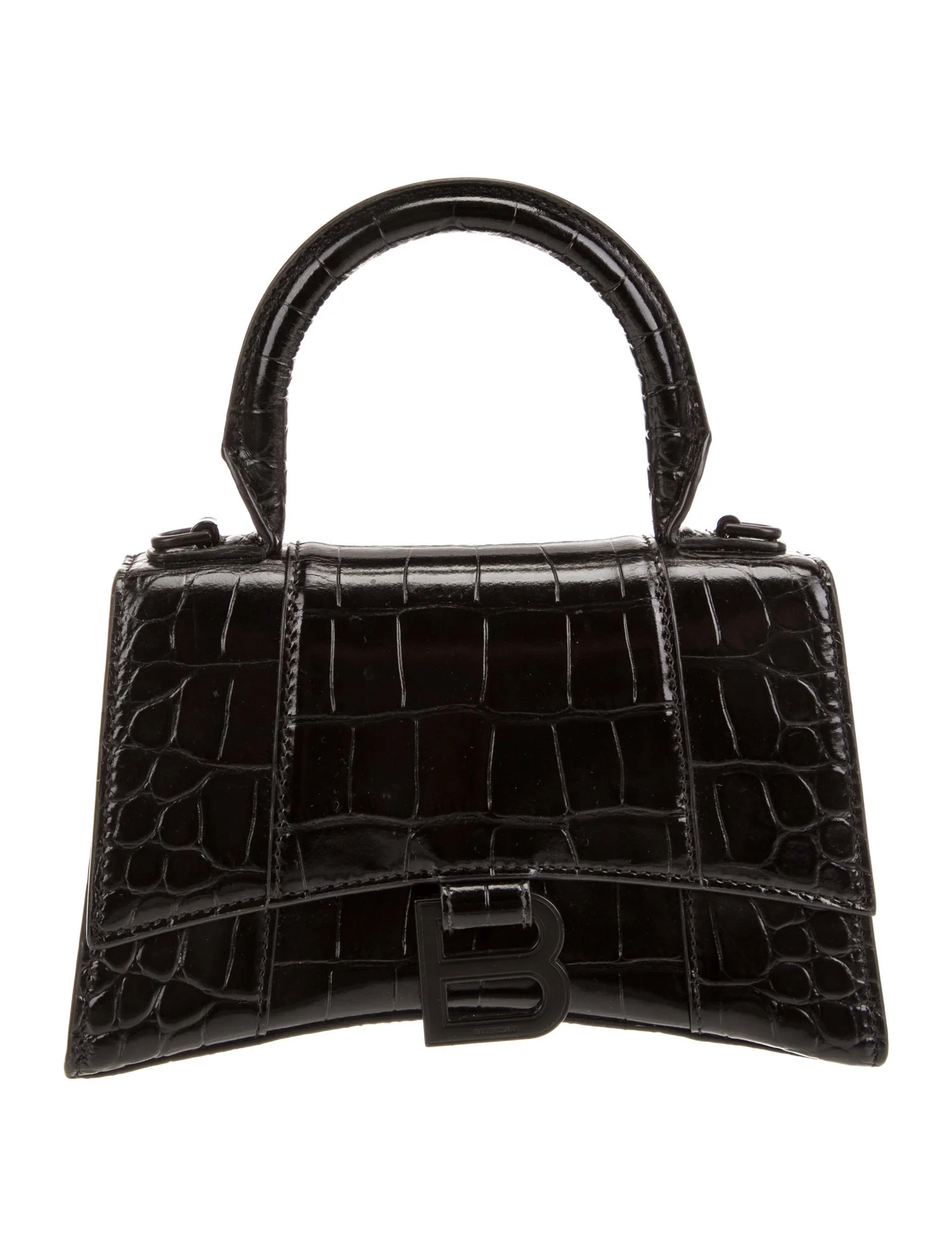 Embossed Hourglass XS Top Handle Bag | The RealReal