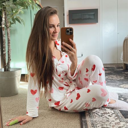 Valentine’s Day in my new heart pjs from Soma. Softest pajamas ever! Wearing size Small ❤️

#LTKunder50 #LTKFind #LTKSeasonal