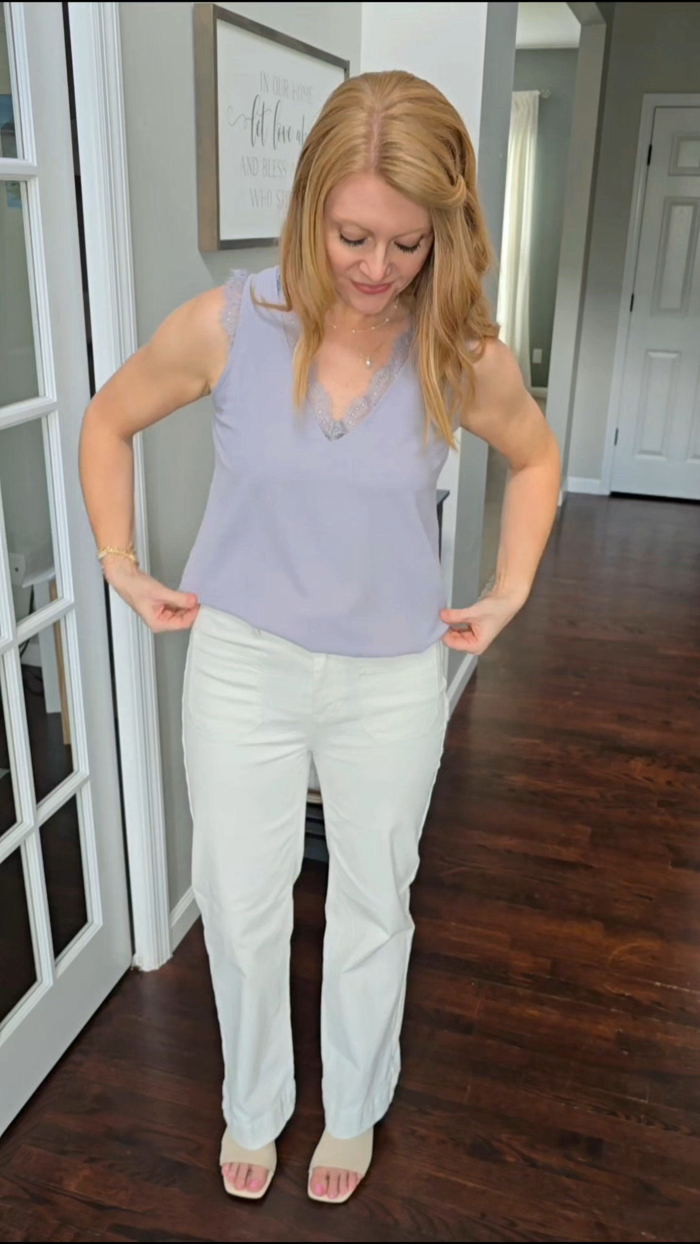 Elevated Casual Inspo ♡ wearing a small in the tank, a small in the button down and a size 8 in the pants

#LTKootd #LTKWorkwear #LTKSaleAlert