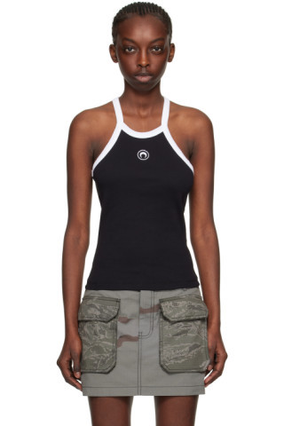 Black Racer Back Tank Top | SSENSE