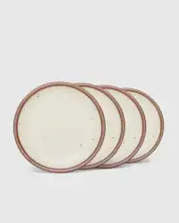 Side Plate (Set of 4) by East Fork in Panna Cotta | Quince