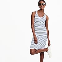 Racerback tank dress in stripe | J. Crew US