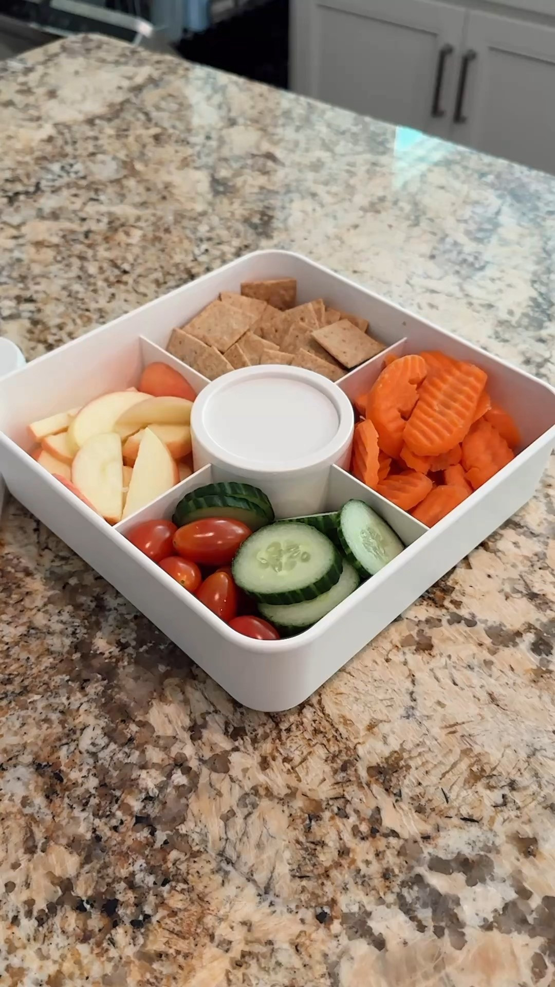 We own a few snackle boxes, but this one from Target is my current favorite! It’s microwave safe, dishwasher safe, and it comes with a removable cup with a lid - perfect for chips and vegetable dips! We’ve been doing lots of pool meals this summer, and we’ve been using these snack containers on repeat. Highly recommend - click to see more info and shop!

#LTKHome #LTKSummerEdit #LTKFamily