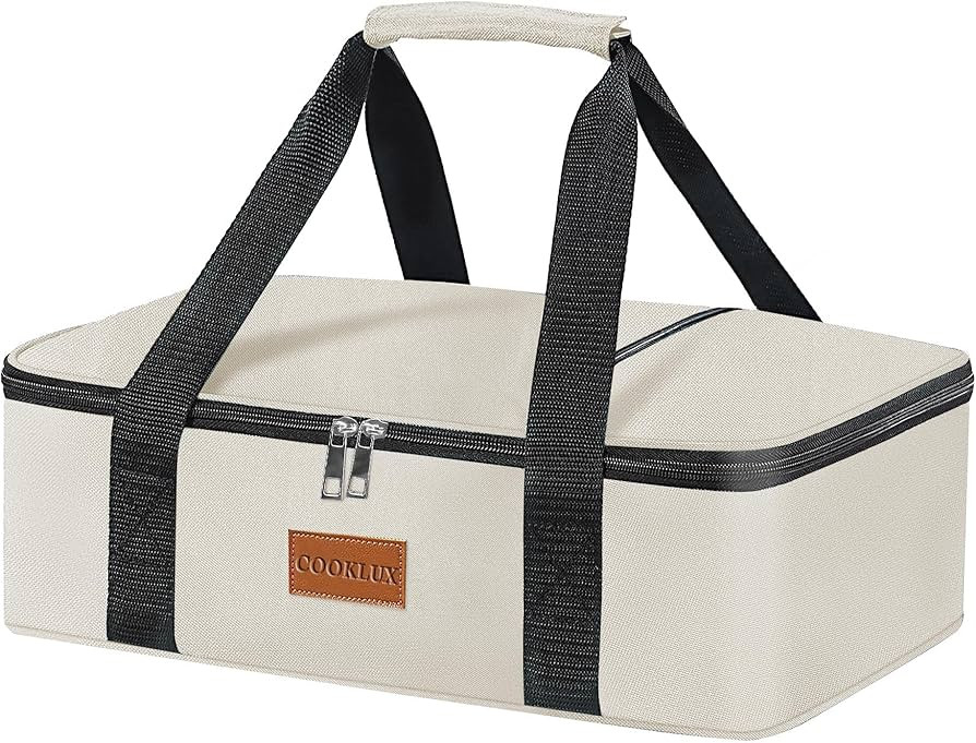 Insulated Casserole Carrier Fits 9"X13" Dish, Insulated Casserole Carry Bag for Hot or Cold Food,... | Amazon (US)