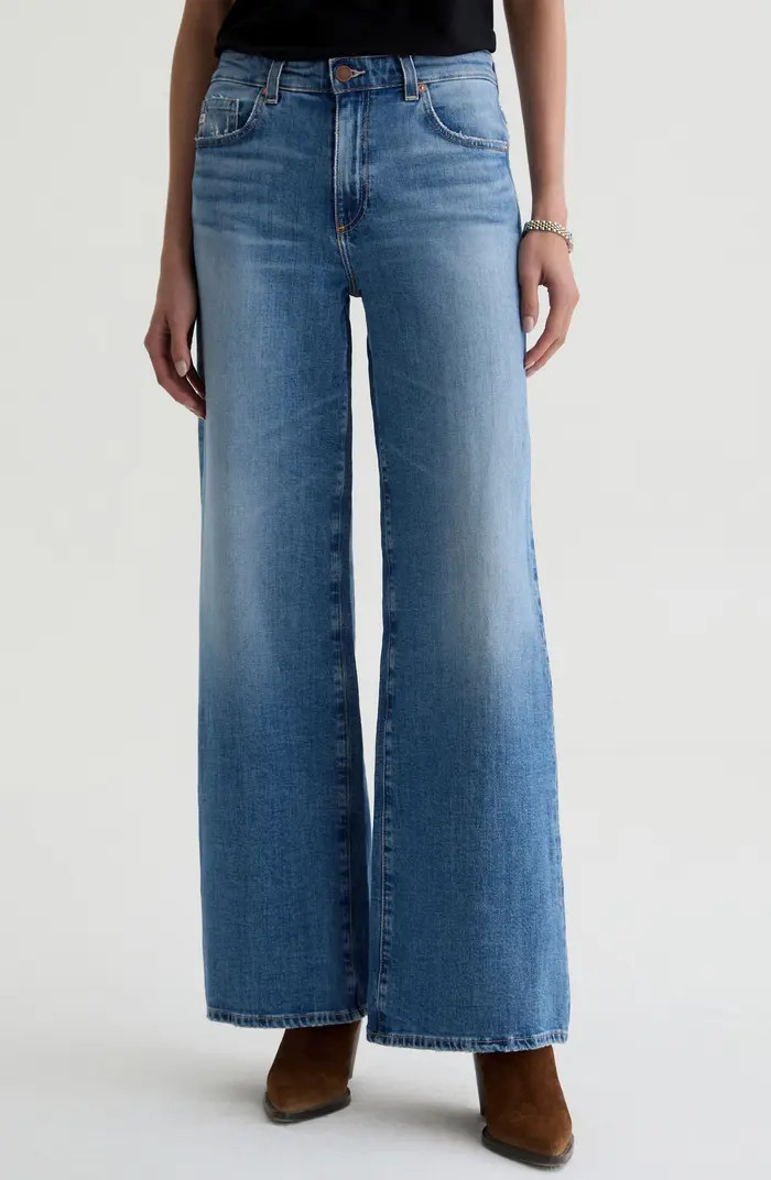Saige Mid Rise Wide Leg Jeans | Nordstrom