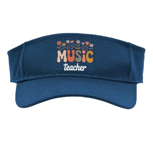 Music Teacher Art for Men Women Band Musician Music Teacher Sport Sun Visor | Amazon (US)