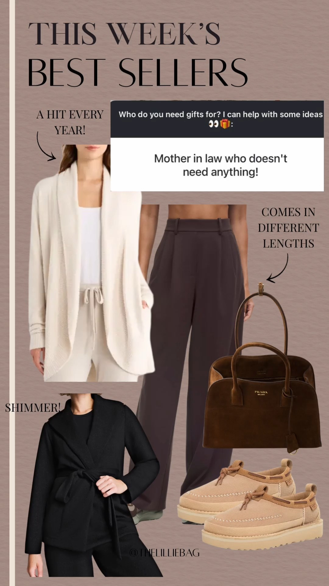Best sellers for the mother in law who doesn’t need anything! The barefoot dreams cardigan and trousers are best sellers. Added in some other ideas too for you! 

Gifts for her. Trouser. Workwear. Work outfit. Cardigan. Uggs  

#LTKHoliday #LTKGiftGuide #LTKStyleTip
