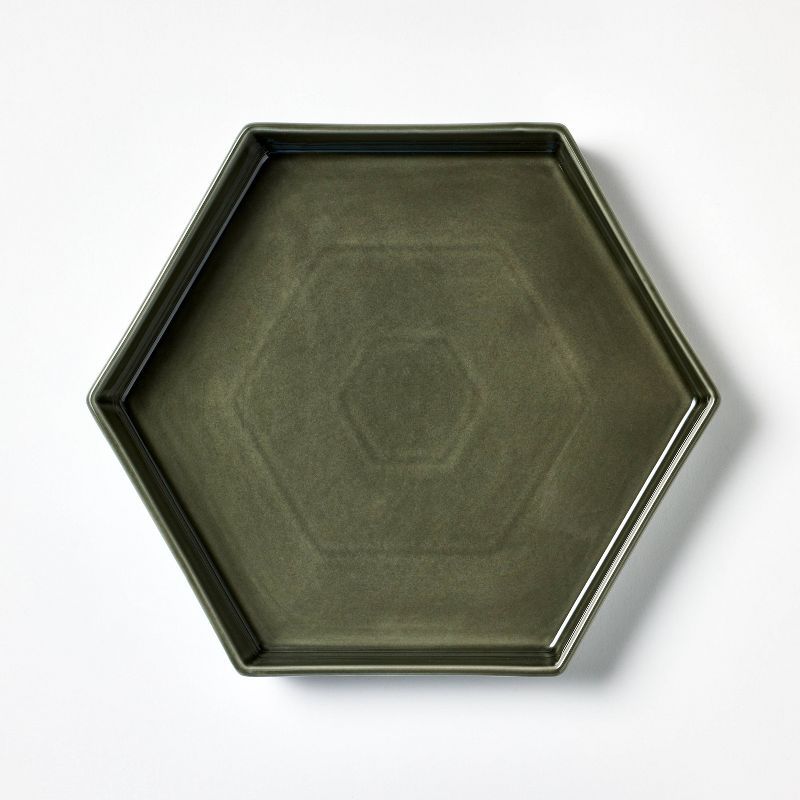 Ceramic Reactive Glaze Tray Green - Threshold™ designed with Studio McGee | Target