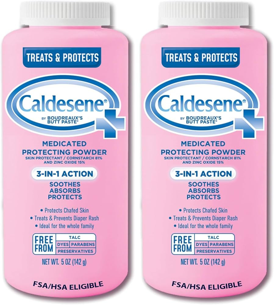 Caldesene Medicated Protecting Body Powder with Zinc Oxide and Cornstarch, Talc-Free Baby Powder ... | Amazon (US)