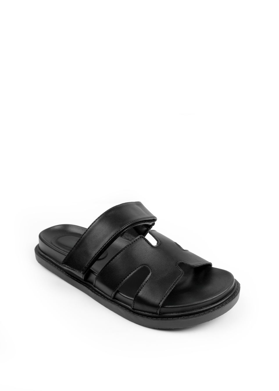 Where's That From Black Pu Adagio Strappy Sandals - Size 7 | Matalan (UK)