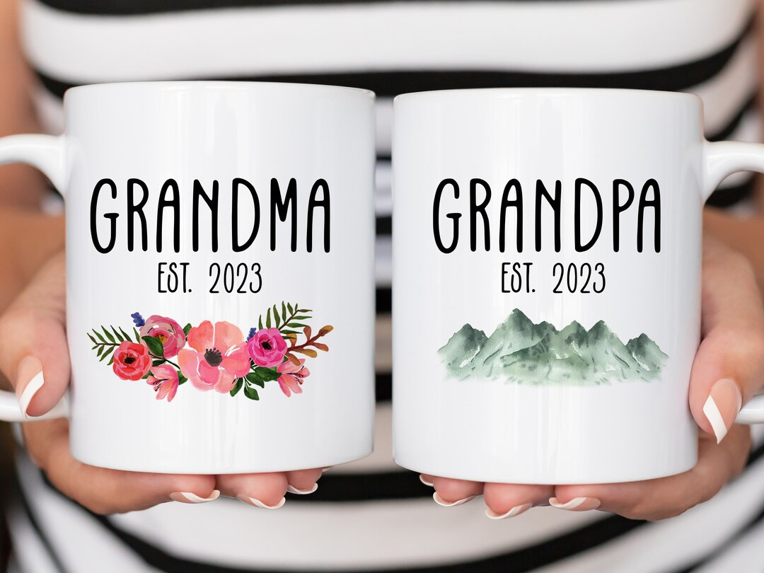 Grandpa Grandma Mug Set New Grandpa Gift New Grandma Gift - Etsy | Etsy (US)
