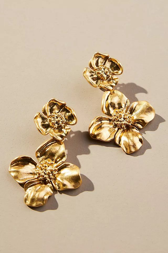 Oaxaca Double Floral Drop Earrings | Anthropologie (US)